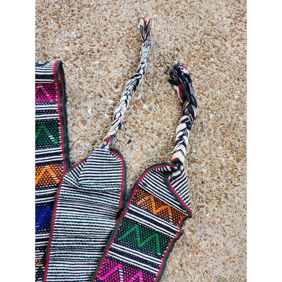 Vintage German  Embroidered Dance Ceremonial Sash Tie Belt with Tassels O/S - Picture 3 of 5